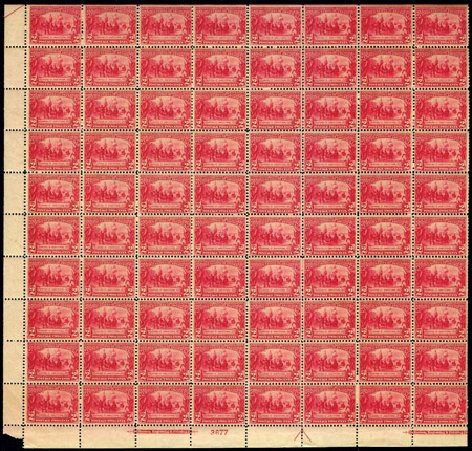 Costs of US Stamps Scott # 329: 1907 2c Jameston Exposition. Harmer-Schau Auction Galleries, Feb 2009, Sale 80, Lot 1286