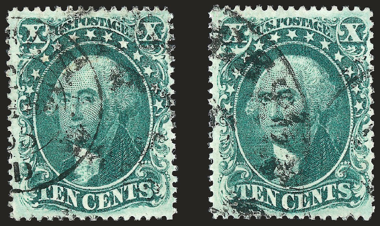 Costs of US Stamps Scott Cat. 33: 1857 10c Washington. Robert Siegel Auction Galleries, Oct 2008, Sale 963, Lot 387