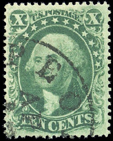 US Stamps Price Scott Cat. 33 - 10c 1857 Washington. Matthew Bennett International, Sep 2010, Sale 333, Lot 3398