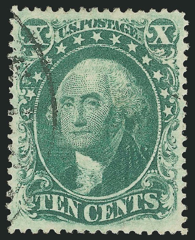 Prices of US Stamps Scott # 33: 1857 10c Washington. Robert Siegel Auction Galleries, Jun 2012, Sale 1024, Lot 78