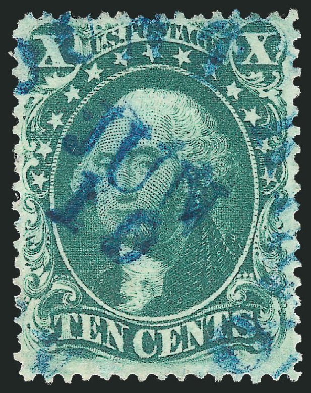 Price of US Stamp Scott Cat. 33: 10c 1857 Washington. Robert Siegel Auction Galleries, Sep 2009, Sale 976, Lot 1248