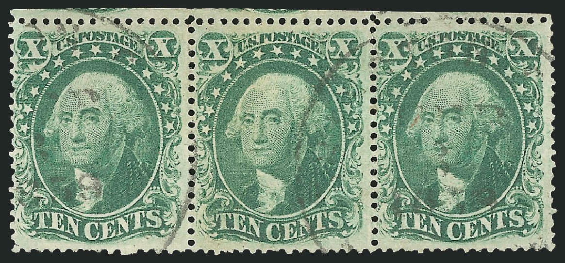 US Stamps Value Scott Cat. # 33 - 10c 1857 Washington. Robert Siegel Auction Galleries, Oct 2008, Sale 963, Lot 389