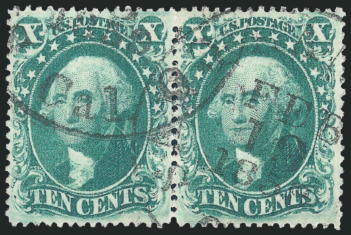 Cost of US Stamp Scott # 33: 1857 10c Washington. Robert Siegel Auction Galleries, Sep 2009, Sale 976, Lot 1249