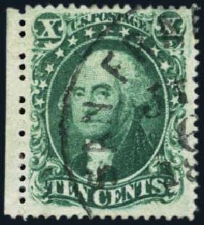 Price of US Stamp Scott Catalogue #33: 10c 1857 Washington. Harmer-Schau Auction Galleries, Jan 2014, Sale 100, Lot 440