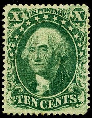 Prices of US Stamps Scott Catalogue # 33: 10c 1857 Washington. Matthew Bennett International, May 2008, Sale 327, Lot 41