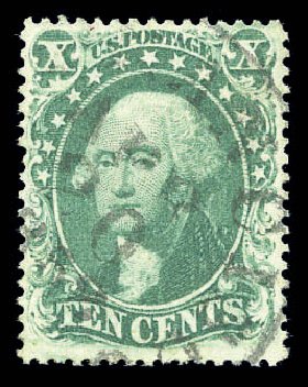 Costs of US Stamp Scott 33 - 10c 1857 Washington. Matthew Bennett International, Sep 2010, Sale 333, Lot 3401