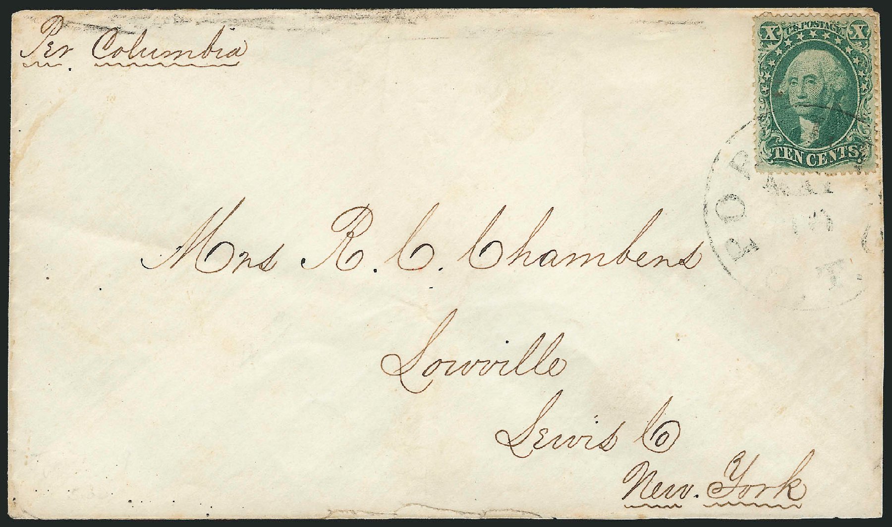 US Stamps Value Scott Catalogue #33: 10c 1857 Washington. Robert Siegel Auction Galleries, Dec 2010, Sale 1002, Lot 3791