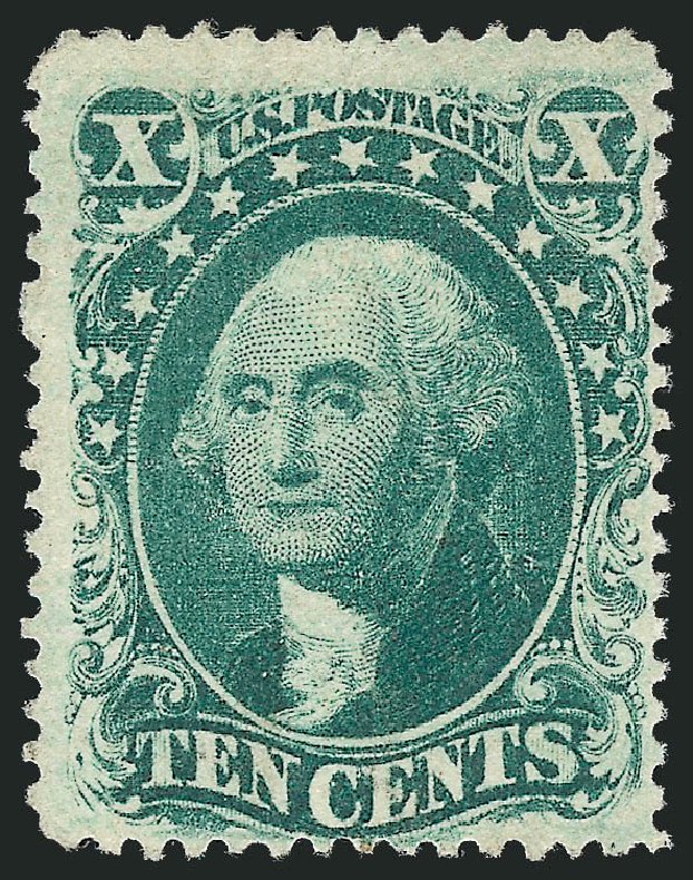 US Stamp Prices Scott 33 - 1857 10c Washington. Robert Siegel Auction Galleries, Dec 2012, Sale 1037, Lot 1491