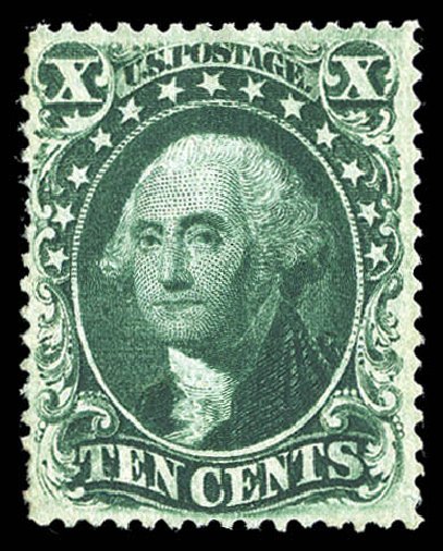 Costs of US Stamps Scott Catalogue 33: 10c 1857 Washington. Matthew Bennett International, Sep 2012, Sale 345, Lot 64