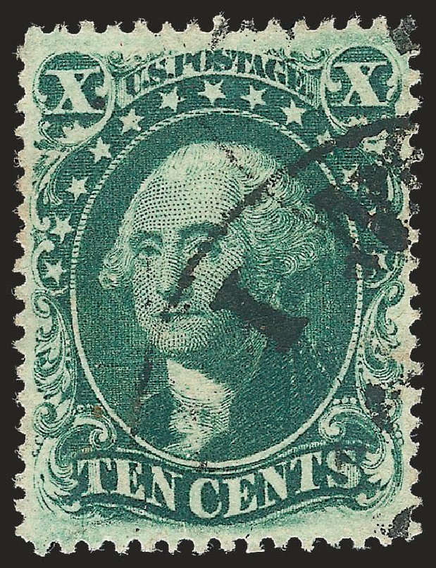 Cost of US Stamps Scott Cat. # 33: 1857 10c Washington. Robert Siegel Auction Galleries, Oct 2008, Sale 963, Lot 384