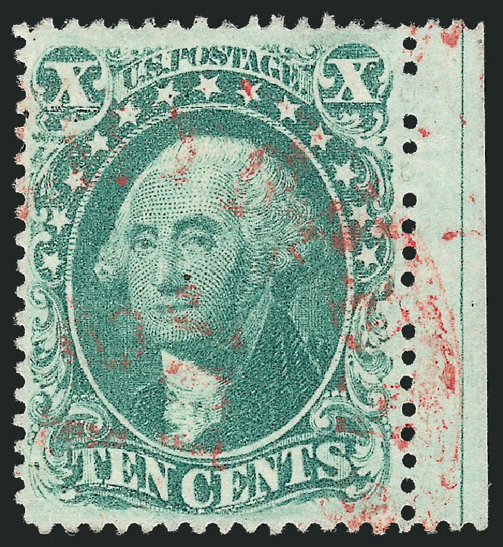 Cost of US Stamp Scott #33 - 1857 10c Washington. Robert Siegel Auction Galleries, Nov 2013, Sale 1061, Lot 3445