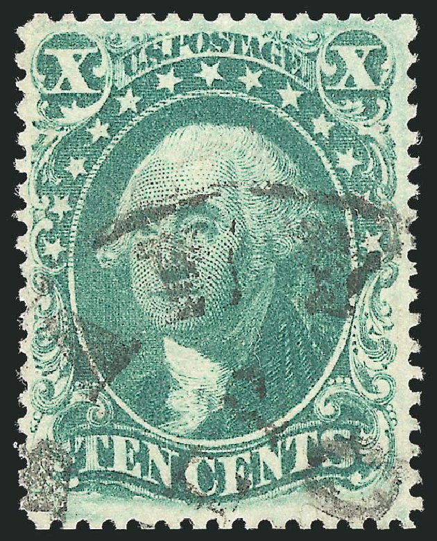 Cost of US Stamps Scott Catalog #33: 1857 10c Washington. Robert Siegel Auction Galleries, Oct 2008, Sale 963, Lot 385