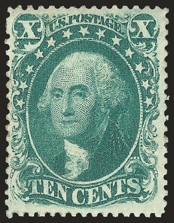US Stamp Value Scott Catalogue 33 - 10c 1857 Washington. Robert Siegel Auction Galleries, Apr 2009, Sale 972, Lot 3045