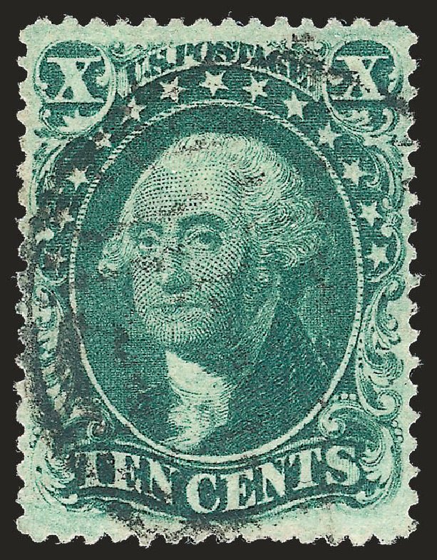 Values of US Stamps Scott Cat. # 33 - 1857 10c Washington. Robert Siegel Auction Galleries, Apr 2010, Sale 984, Lot 175
