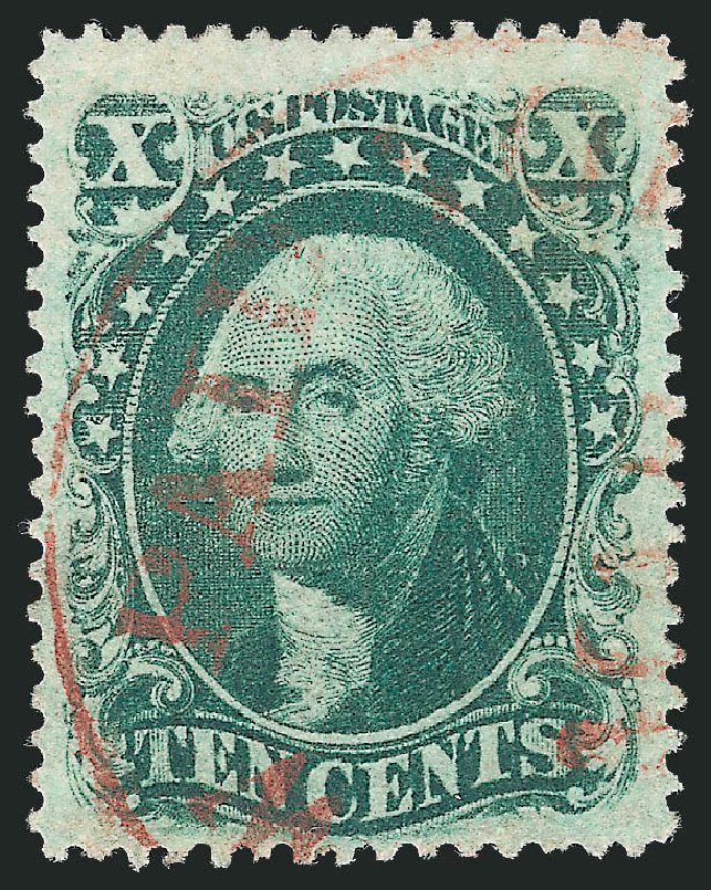 Costs of US Stamps Scott Catalogue 33 - 10c 1857 Washington. Robert Siegel Auction Galleries, Oct 2010, Sale 997, Lot 5275