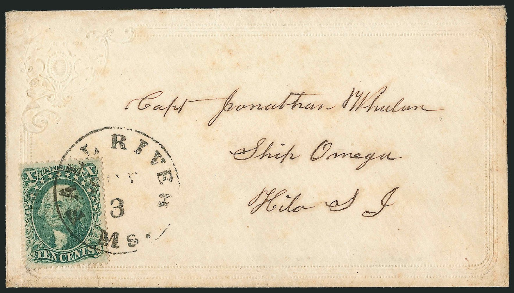 Values of US Stamps Scott Cat. # 33 - 1857 10c Washington. Robert Siegel Auction Galleries, Sep 2010, Sale 993, Lot 372
