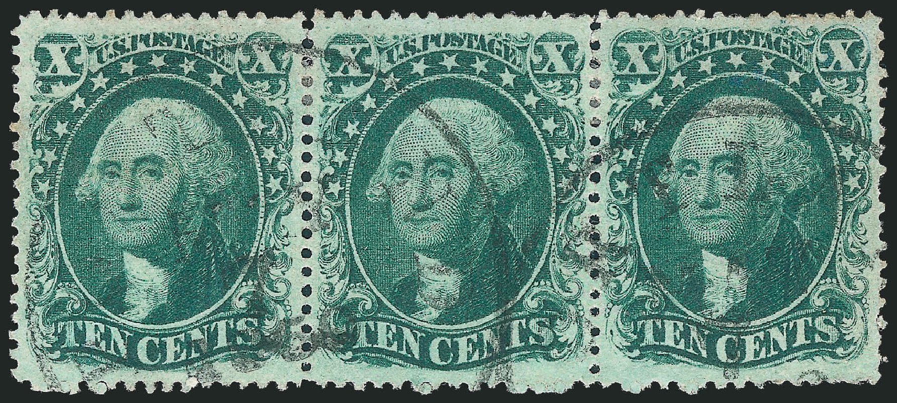 Cost of US Stamps Scott Catalogue 33 - 10c 1857 Washington. Robert Siegel Auction Galleries, Sep 2010, Sale 993, Lot 333