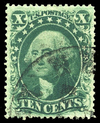 Price of US Stamp Scott Cat. # 33 - 1857 10c Washington. Matthew Bennett International, May 2014, Sale 350, Lot 76