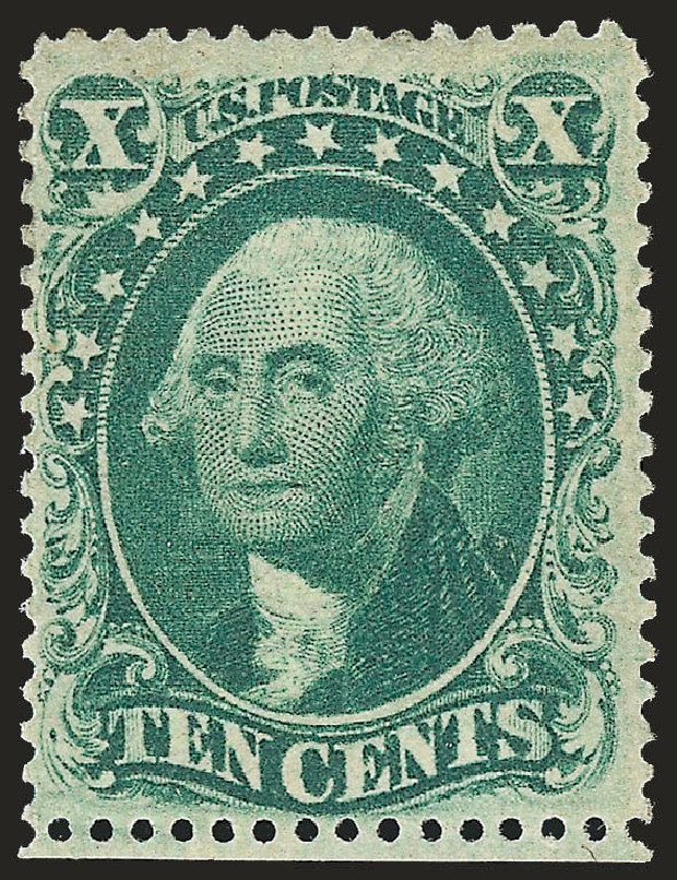 Cost of US Stamps Scott # 33 - 1857 10c Washington. Robert Siegel Auction Galleries, Jan 2009, Sale 968, Lot 46