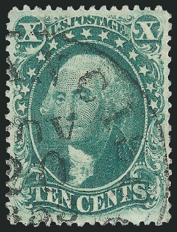 US Stamps Values Scott Catalog # 33: 10c 1857 Washington. Robert Siegel Auction Galleries, Jun 2009, Sale 975, Lot 1206