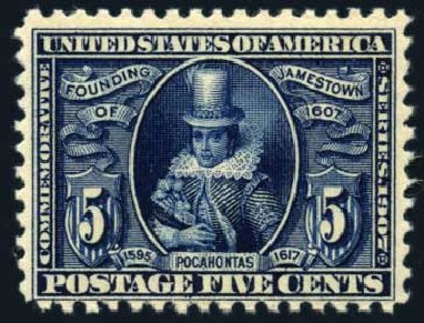 Price of US Stamps Scott #330 - 5c 1907 Jameston Exposition. Harmer-Schau Auction Galleries, Feb 2009, Sale 80, Lot 1287
