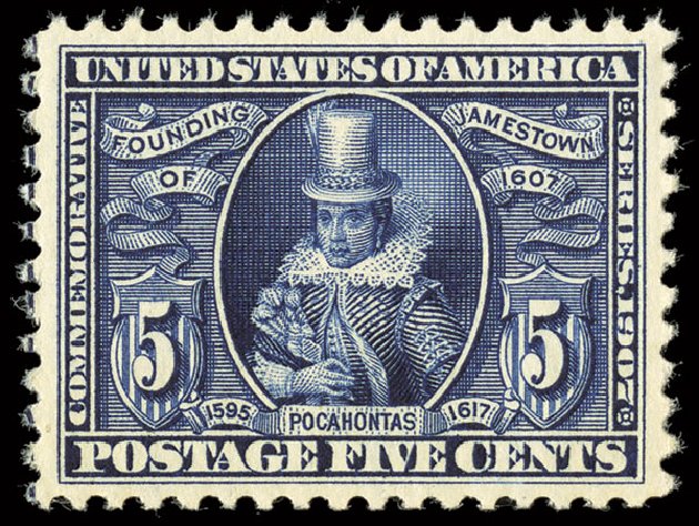 Costs of US Stamp Scott #330: 1907 5c Jameston Exposition. Spink Shreves Galleries, Aug 2013, Sale 144, Lot 207