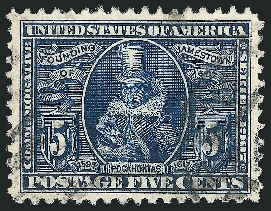 Cost of US Stamps Scott 330 - 1907 5c Jameston Exposition. Robert Siegel Auction Galleries, Oct 2012, Sale 1032, Lot 3459