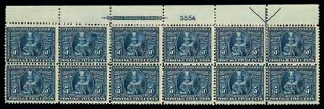 US Stamp Value Scott Catalog #330 - 5c 1907 Jameston Exposition. Matthew Bennett International, Dec 2007, Sale 325, Lot 1964