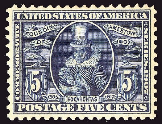 Price of US Stamps Scott Catalog #330: 1907 5c Jameston Exposition. Spink Shreves Galleries, Jan 2014, Sale 146, Lot 363