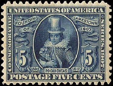 Values of US Stamp Scott 330 - 1907 5c Jameston Exposition. Regency-Superior, Nov 2014, Sale 108, Lot 706