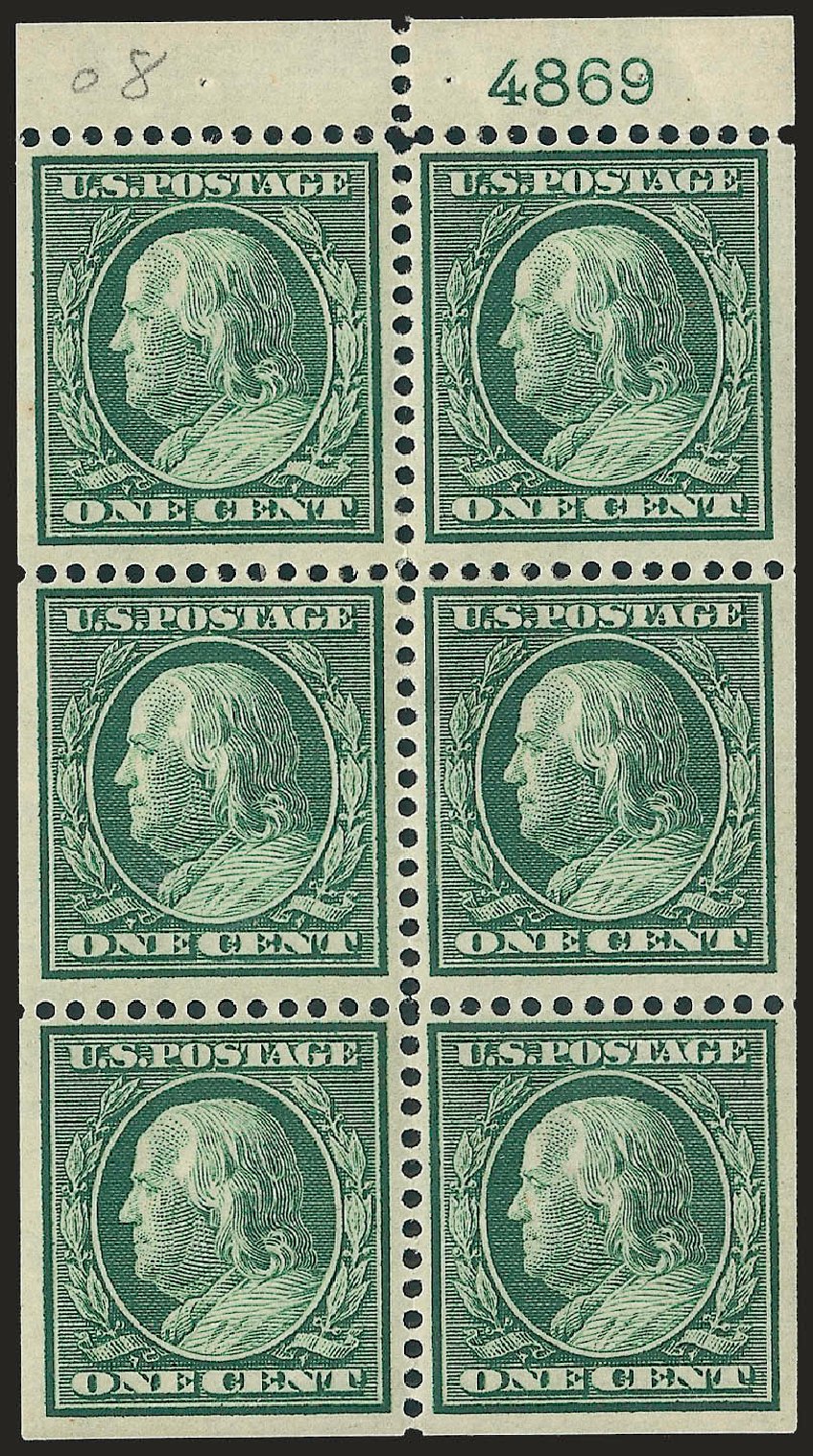 Values of US Stamp Scott # 331 - 1c 1908 Franklin. Robert Siegel Auction Galleries, Jun 2010, Sale 991, Lot 1158
