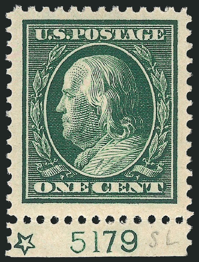 Values of US Stamp Scott Cat. # 331: 1908 1c Franklin. Robert Siegel Auction Galleries, Sep 2009, Sale 968B, Lot 425