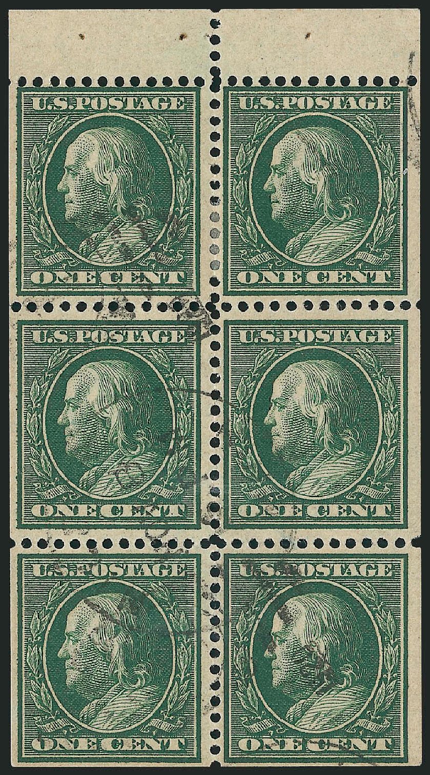 Cost of US Stamp Scott Catalog #331 - 1908 1c Franklin. Robert Siegel Auction Galleries, Sep 2012, Sale 1028, Lot 322