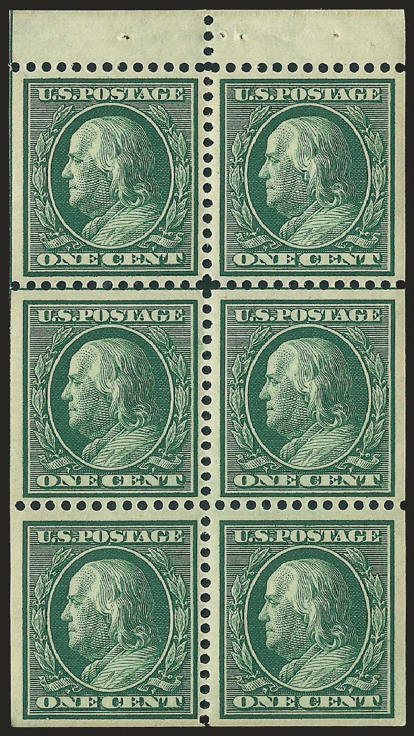 US Stamp Prices Scott Cat. #331 - 1908 1c Franklin. Robert Siegel Auction Galleries, Jun 2010, Sale 991, Lot 1162