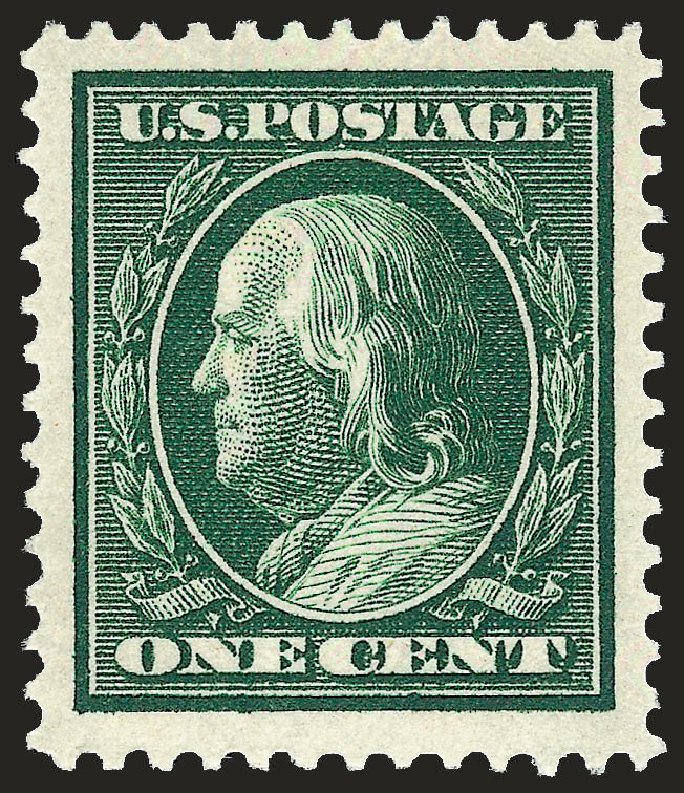 Values of US Stamps Scott Catalog # 331: 1c 1908 Franklin. Robert Siegel Auction Galleries, Dec 2008, Sale 967, Lot 4653