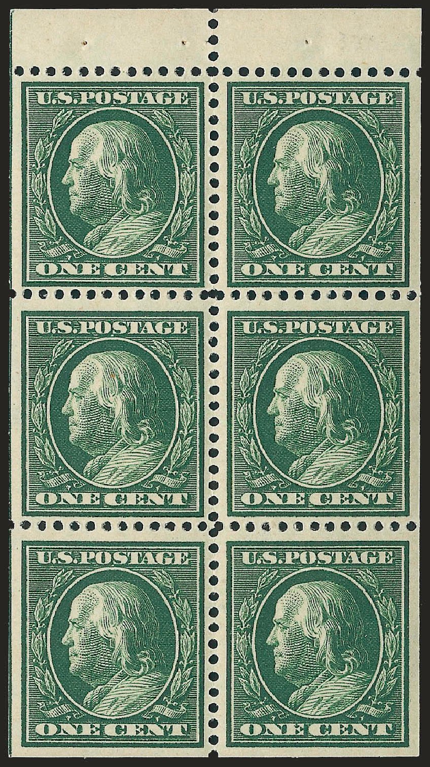 US Stamp Values Scott Catalogue #331: 1908 1c Franklin. Robert Siegel Auction Galleries, Jun 2010, Sale 991, Lot 1163