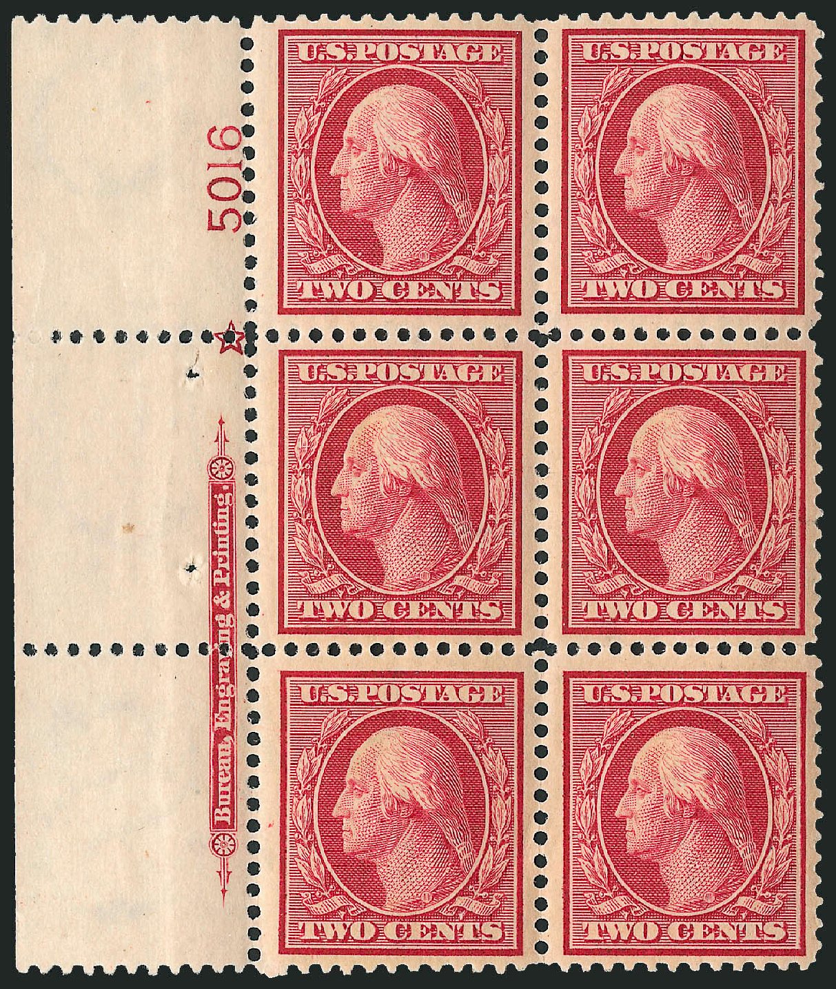 US Stamp Value Scott # 332: 2c 1908 Washington. Robert Siegel Auction Galleries, Apr 2009, Sale 971, Lot 1409