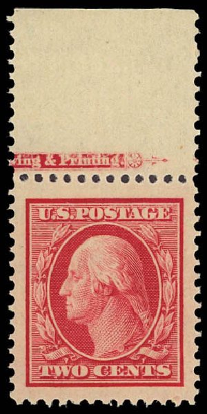 Costs of US Stamps Scott # 332 - 1908 2c Washington. Daniel Kelleher Auctions, Aug 2012, Sale 631, Lot 1091