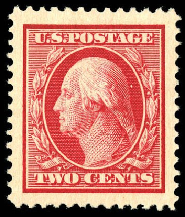 Prices of US Stamps Scott Cat. 332: 1908 2c Washington. Matthew Bennett International, Dec 2008, Sale 330, Lot 1744