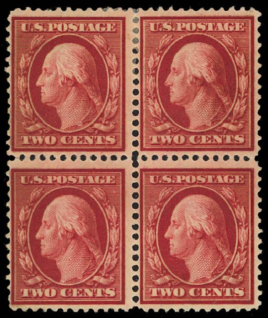 Cost of US Stamp Scott Cat. #332 - 2c 1908 Washington. Daniel Kelleher Auctions, Apr 2012, Sale 629, Lot 295