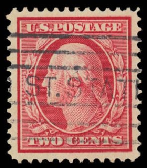 Cost of US Stamp Scott Cat. #332: 1908 2c Washington. Daniel Kelleher Auctions, Oct 2012, Sale 632, Lot 1272