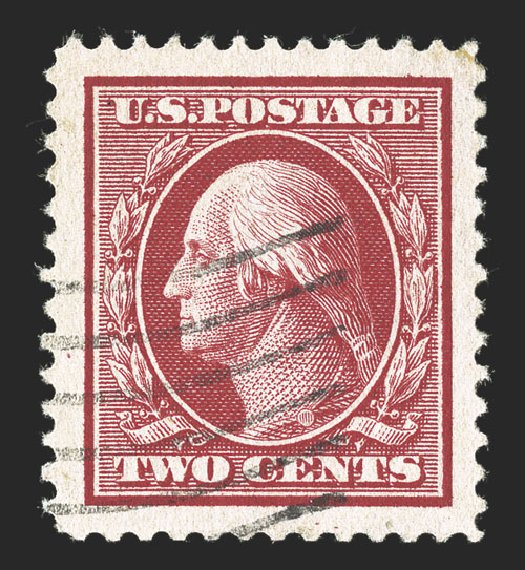 Cost of US Stamp Scott Cat. 332: 2c 1908 Washington. Spink Shreves Galleries, Jul 2012, Sale 140, Lot 223