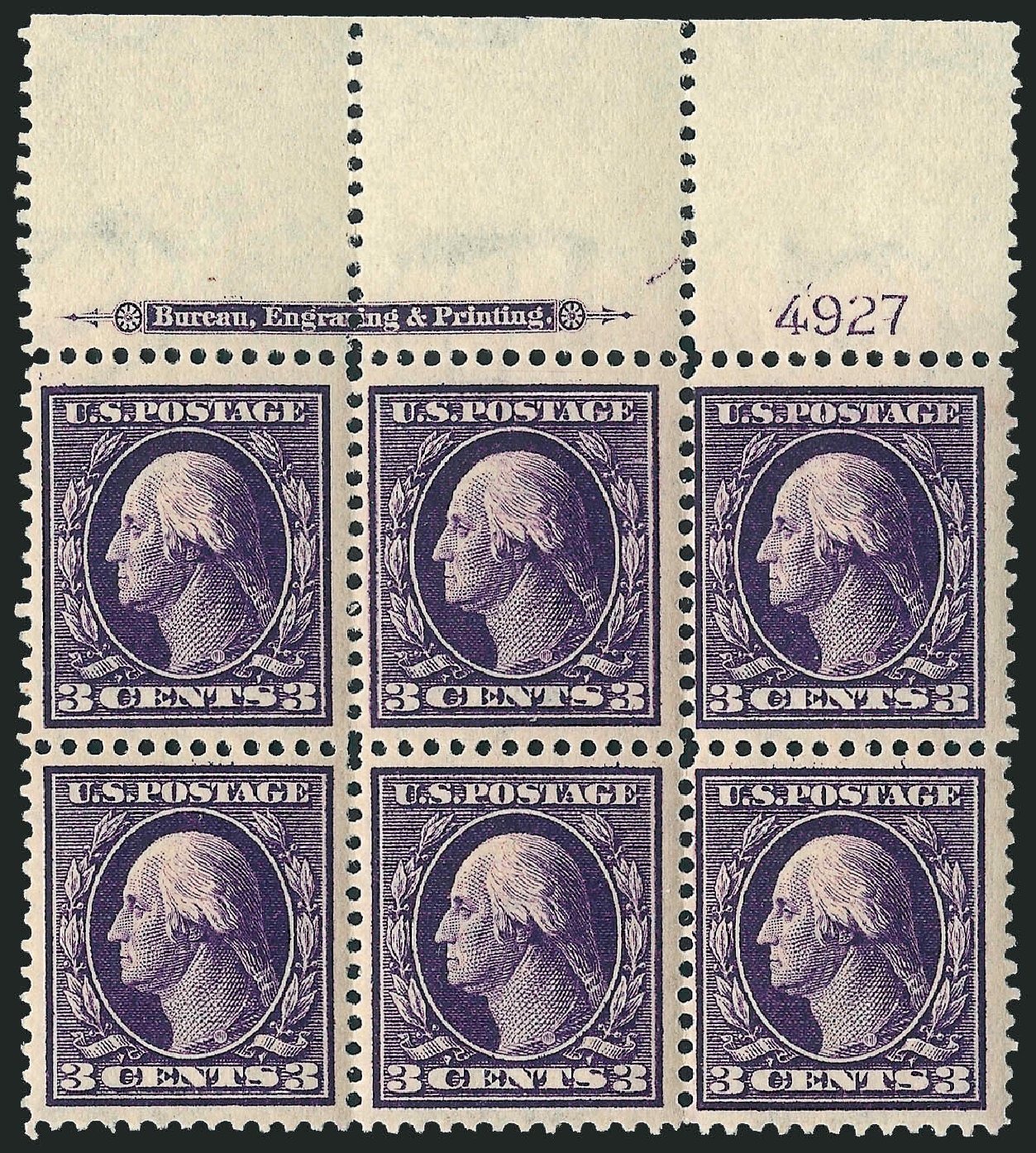 Cost of US Stamp Scott Catalog # 333 - 3c 1908 Washington. Robert Siegel Auction Galleries, Apr 2009, Sale 971, Lot 1422