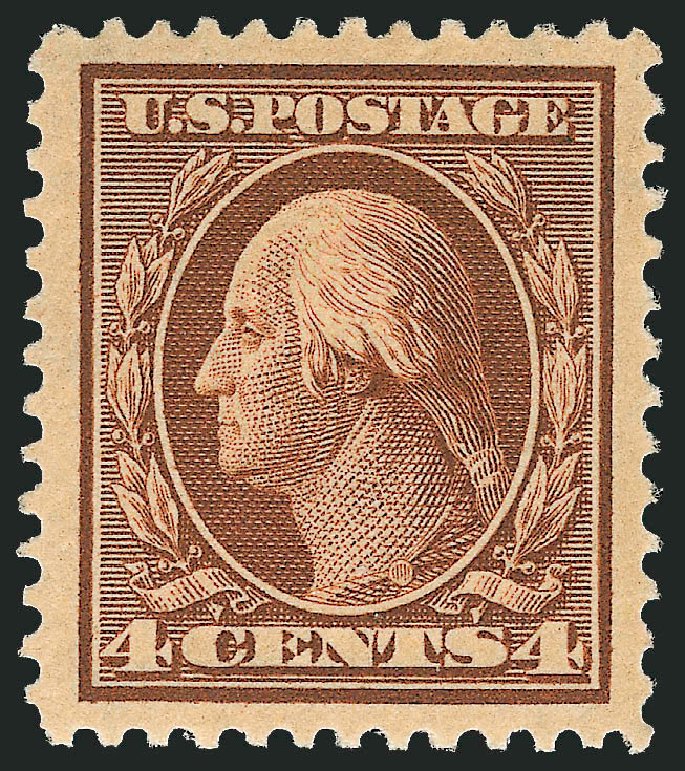 US Stamps Price Scott Catalog # 334: 4c 1908 Washington. Robert Siegel Auction Galleries, Sep 2009, Sale 968B, Lot 428