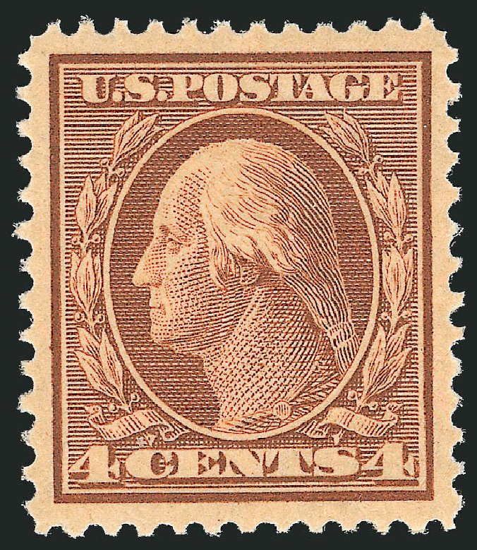 Cost of US Stamp Scott Catalog 334: 4c 1908 Washington. Robert Siegel Auction Galleries, Oct 2010, Sale 997, Lot 5878