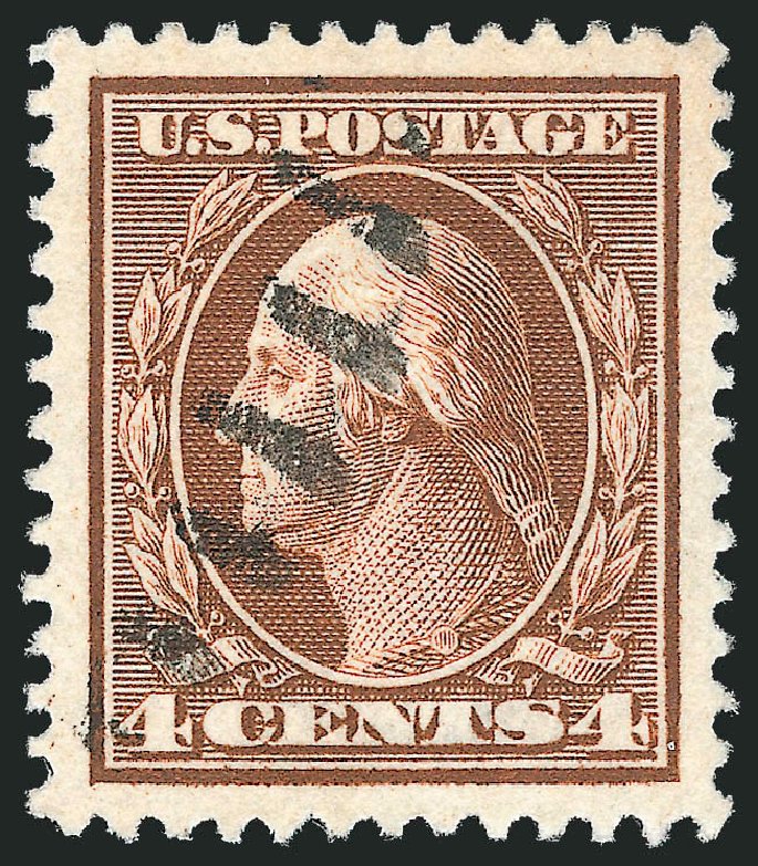 Costs of US Stamp Scott Cat. 334: 1908 4c Washington. Robert Siegel Auction Galleries, Oct 2012, Sale 1032, Lot 3463