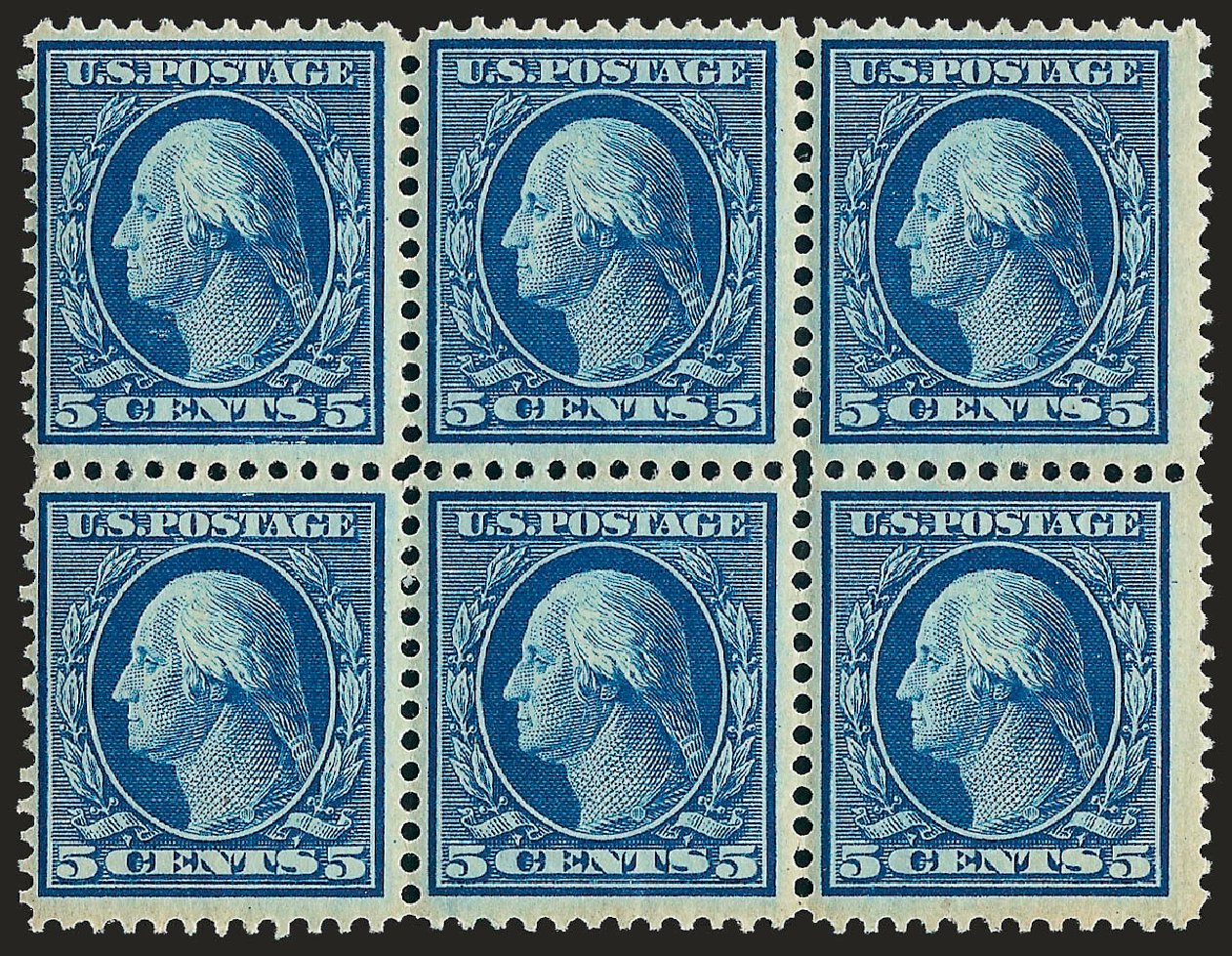 Values of US Stamps Scott Catalogue # 335: 5c 1908 Washington. Robert Siegel Auction Galleries, Sep 2008, Sale 962, Lot 2649