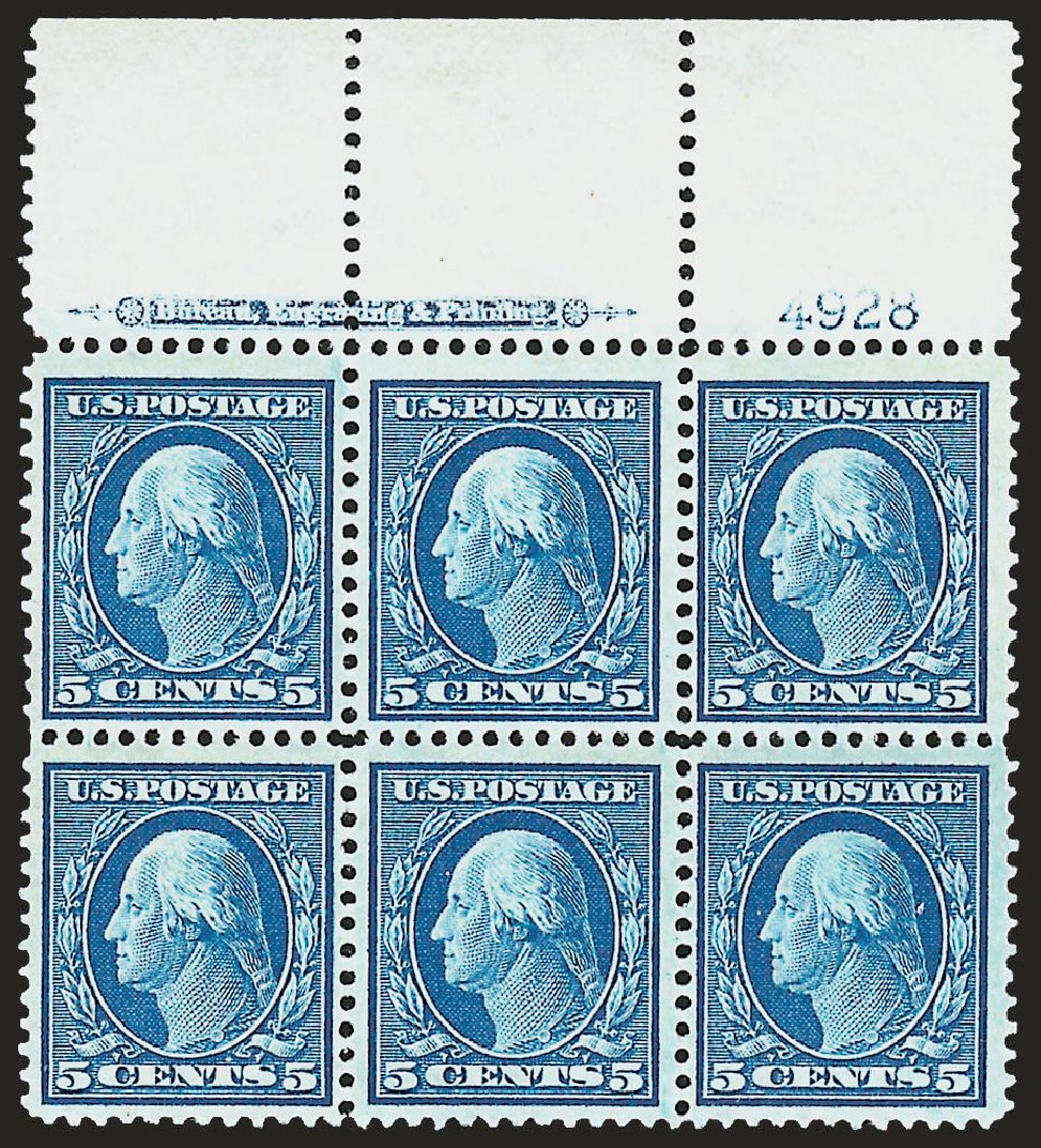 Prices of US Stamps Scott Cat. 335: 1908 5c Washington. Robert Siegel Auction Galleries, Dec 2008, Sale 967, Lot 4659