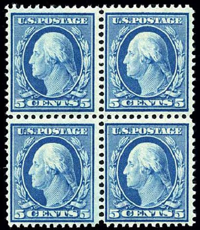 US Stamps Value Scott Catalog 335 - 5c 1908 Washington. Harmer-Schau Auction Galleries, Jun 2008, Sale 78, Lot 1521