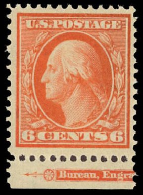 Cost of US Stamp Scott Catalogue #336: 1909 6c Washington. Daniel Kelleher Auctions, Aug 2012, Sale 631, Lot 1101